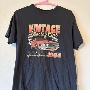 Comfort Colors Black Vintage Racing Club Tee